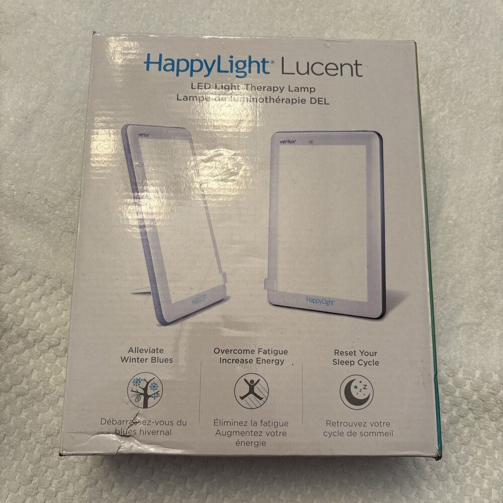 NEW Verilux HappyLight Lucent LED Light Therapy Lamp (VT22WW3) 10,000 Lux